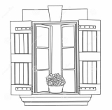 винтажное-окно-с-зацветая-цветками-в-баке-63312890